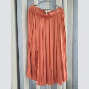 TopShop coral maxi skirt